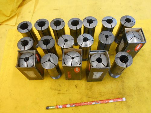 LOT of 18 - 5C COLLETS lathe mill grinder 5 c work holder tools VARIOUS MFG