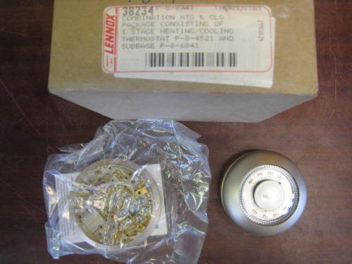 LENNOX 38234 / HONEYWELL T87F 2048 SINGLE STAGE THERMOSTAT AND SUBBASE NEW