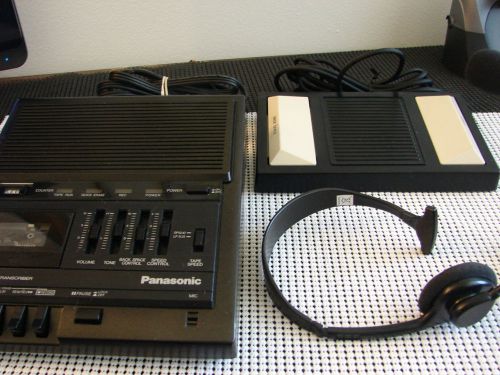 Panasonic RR-930 Microcassette Transcriber  w Pedal/Headset