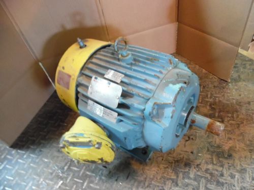 RELIANCE 7.5 HP DUTY MASTER AC MOTOR, FR 213T, RPM 1760, V 230/460, #424944,USED