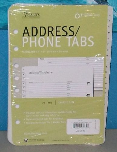 Address/Phone Refill for Organizer, A-Z Tabs, 5-1/2 x 8-1/2 Classic