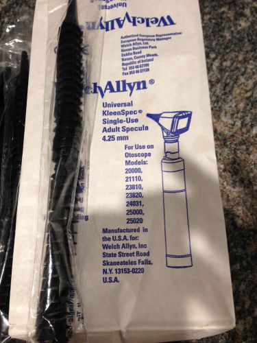 WELCH ALLYN DISPOSABLE ADULT OTOSCOPE SPECULA; 10 SLEEVES OF 34 EAC