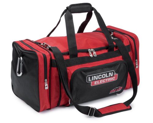 Lincoln K3096-1 Welding Gear Duffle Bag Heavy Duty Red and Black Helmet Bag
