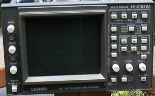LEADER LV 5152DA Multi Format HD Digital Waveform Monitor