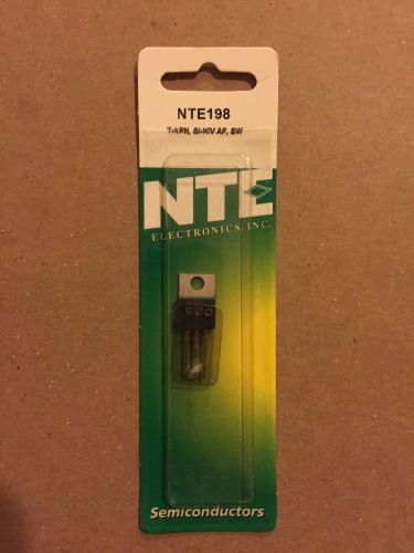 NTE198 NPN-Silicon Have Switch/Regulator Case T0220 Replaces ECG198,GE-25,SK3220