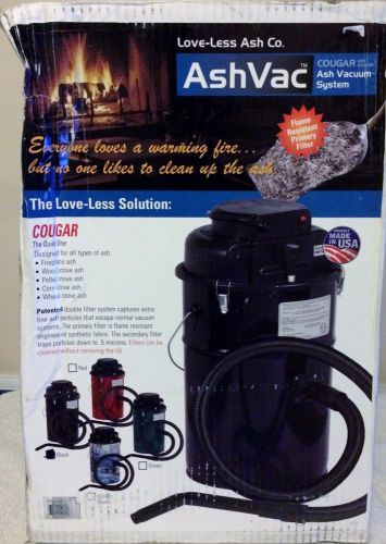 (new) love-less ash vac system, cougar, black for sale