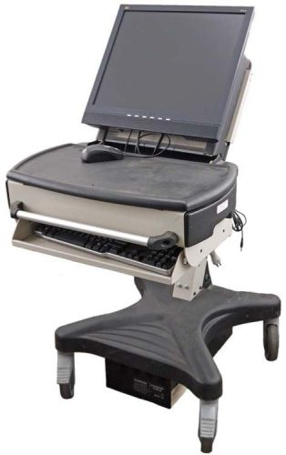 Stinger Levitator Medical Mobile Computer Cart Workstation +ViewSonic VA912b 19&#034;