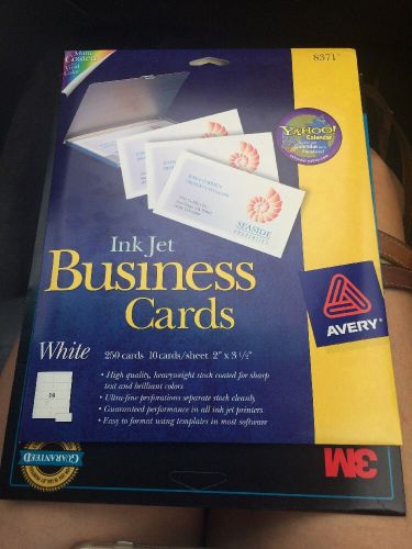 avery Avery Dennison 8371-250 Cards 2x3.5 White Inkjet- Kit - Upgrade