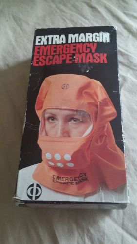 Emergency escape from fire smoke hood mask new old stock unused for sale
