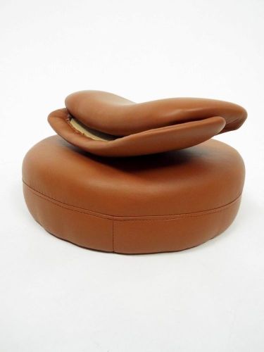 !A! Brown Ultraleather Seat &amp; Back Upholstery for Dental Doctor Exam Stool
