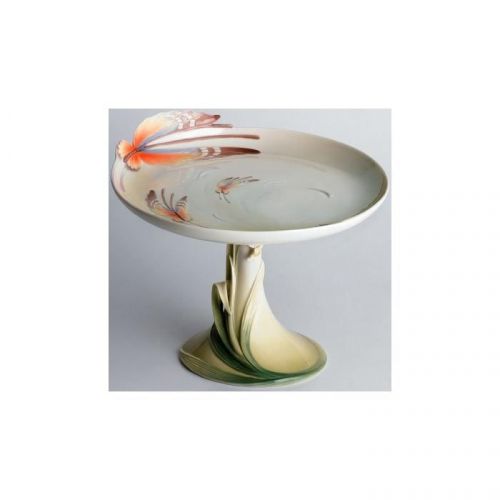 Franz Porcelain Butterfly Pedestal Cake Plate fz00433