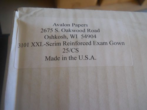 Avalon Scrim Exam Gowns 3101 XXL 25/CASE