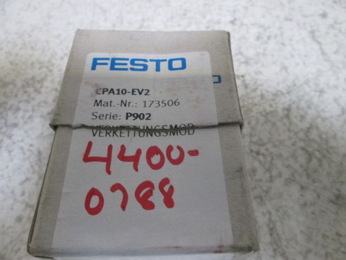 FESTO CPA10-EV2 ELECTRICAL MANIFOLD MODULE *NEW IN A BOX*