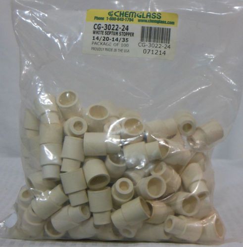 Chemglass CG-3022-24 Septum Stopper Sleeve Type For 14/20-14/35 Outer Joint x100