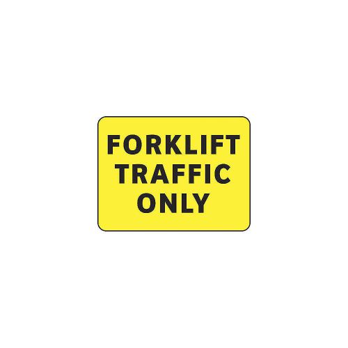 Forklift Traffic Sign, 10 x 14In, BK/YEL S1429P10