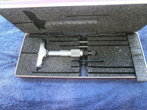 Starrett depth micrometer  no. 440 0-3 inch for sale