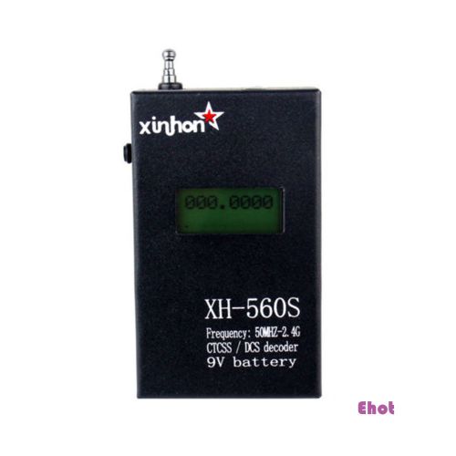 XH-560S LCD Display 50MHz~2.4GHz CTCSS/DCS Decoder Frequency Counter Meter New
