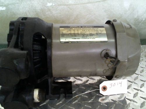 WORLD ENERGY TOSHIBA 3 PHASE INDUCTION MOTOR 0.4 KW 4 POLE JIS C 4004 TYPE IK