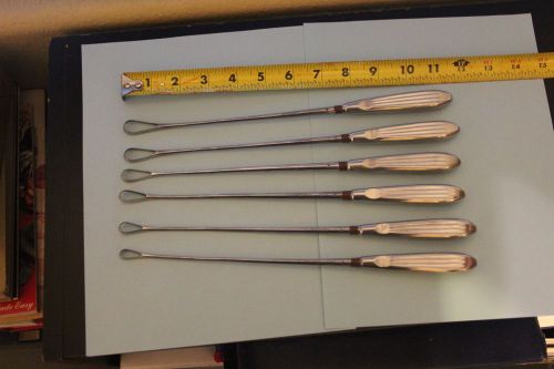 6pcs weck Uterine Curettes SET GYNO Surgical Instruments