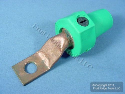 Leviton 16F22-G Female Offset Terminal Connector, 2-4/0 AWG, 400A, Taper Nose...