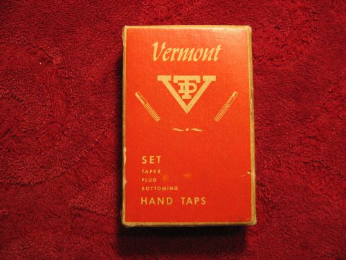 3 VERMONT HAND TAPS 1/2 - 13 IN ORIGINAL BOX