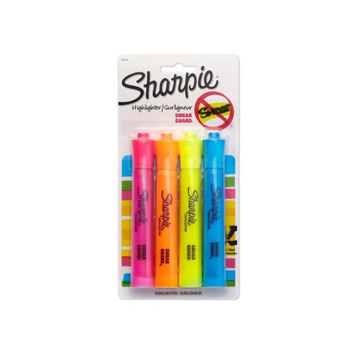 2 packs of Sharpie Accent Tank-Style Highlighters, 4 Colored Highlighters