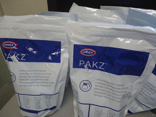 Lot of 7 Bags Urnex Pakz Coffee Equipment Cleaner 20 Packets per bag