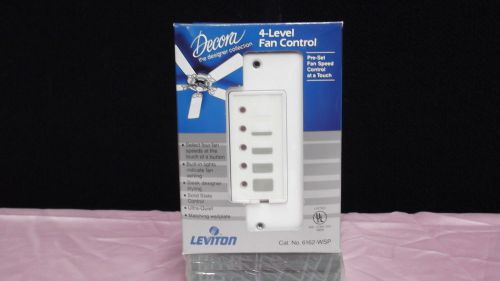 Fan control switch 4-level leviton model#6162-wsp white for sale