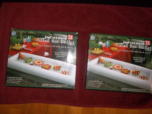 Lot of 2 Inflatable Serving Salad Bar Buffet  TV TRENDS.NEW