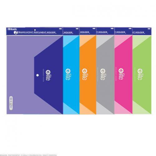 BAZIC Clear Letter Size Document Holders 12 Packs of 2 3196-12