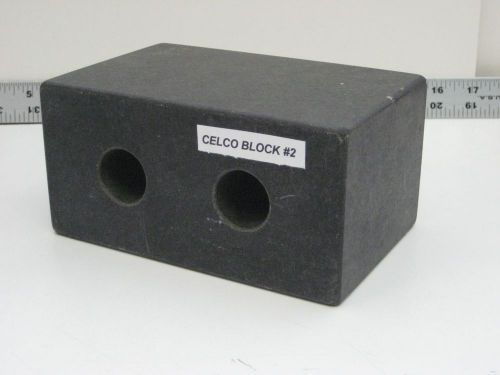 BLACK GRANITE 6&#034; X 4&#034; X 3&#034; RISER BLOCK for use on Surface Plate - CELCO BLOCK #2