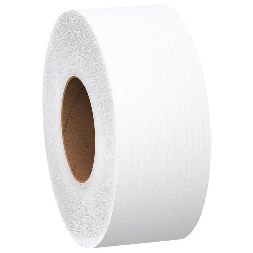 Scott 1000 jumbo roll jr. commercial toilet paper (03148) 2-ply white 4 rolls... for sale