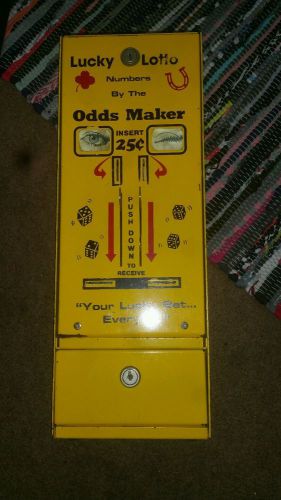 Vintage Ole Doc&#039;s Lucky Lotto numbers Hot Box Ramm Vending Promotion