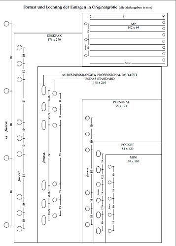 Filofax Papers Name, Address, Phone, E-mail, Fax, Mobile-White Personal Size ...