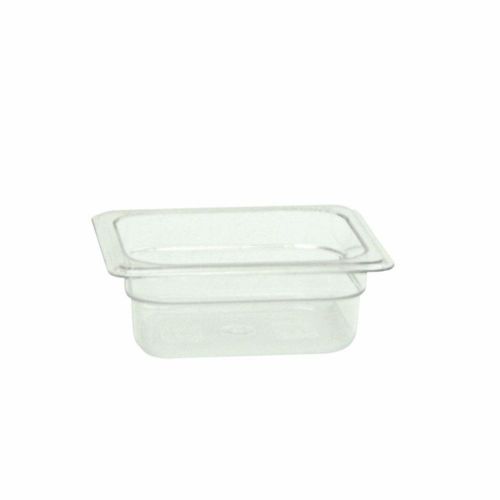 1 PC Ploy Polycarbonate Food Pan 1/6 Size 2.5&#034; Deep  -40°F to 210°F NSF Listed