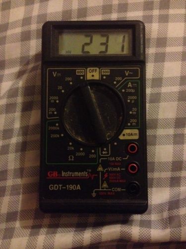 Gb Instruments Multimeter Gdt-190A Electronic Current Testing Meter