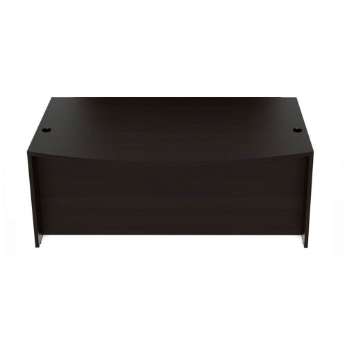 6 foot executive bowfront desk shell cherryman amber black cherry laminate for sale