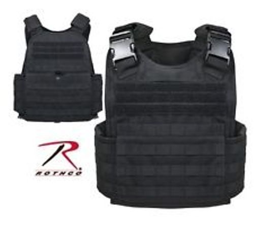 Rothco Molle Plate Carrier -Black One Size fits Most