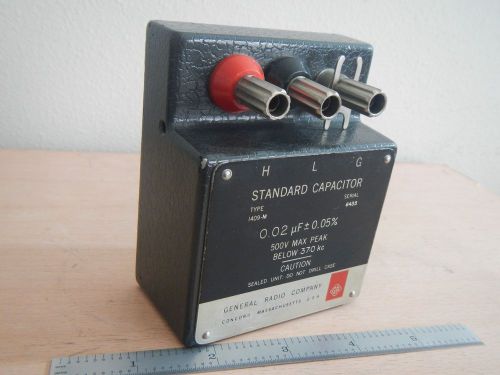 GENERAL RADIO GenRad Type 1409-M  0.02uf STANDARD CAPACITOR