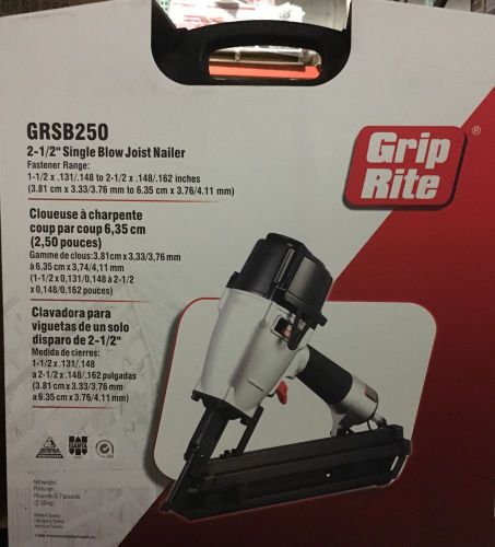 Grip Rite GRSB250 2 1/2&#034; Single Blow Pneumatic Joist Hanger Air Nailer