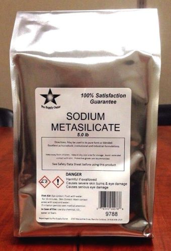 Sodium metasilicate 15 lb consists of 3- 5 lb packs for sale