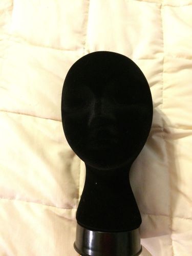 BUSINESS BEAUTY STORE DISPLAY BLACK WOMENS HEAD FACE MANNEQUIN JEWELRY STAND!