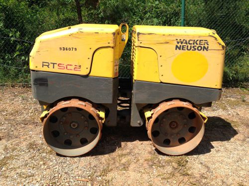 2010 wacker rt82 rt82sc2 rt 82 sc2 trench compactor roller - remote 631 hrs. for sale