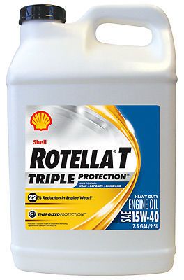 Pennzoil/quaker state - rotella motor oil, heavy-duty 15w40, 2.5-gal. for sale
