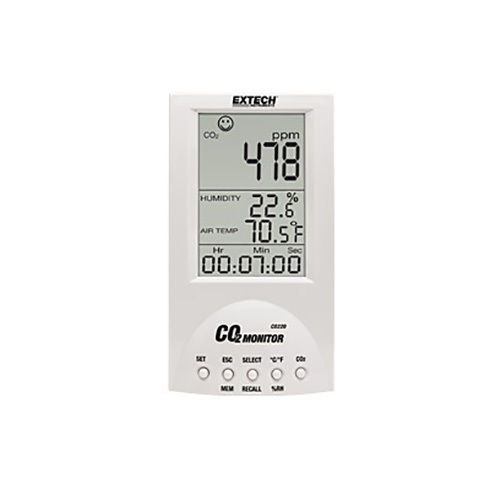 Extech CO220 Desktop Indoor Air Quality CO2 Monitor