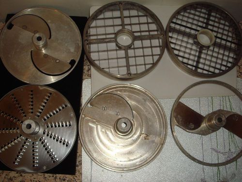 FOOD PROCESSOR PLATES GRIDS BLADS FOR SLICER MACHINES COMMERCAIL  USED