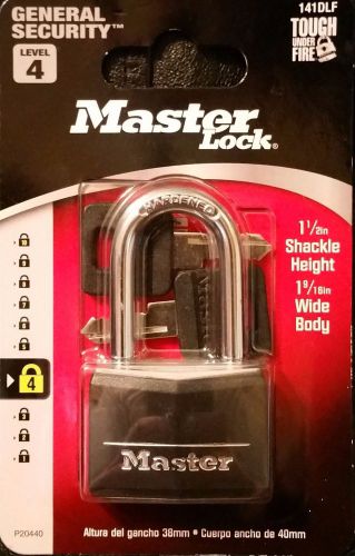 New Master Lock Level 4  T.U.F.  141DLF 1 9/16&#034; Wide Body 1 1/2&#034; Shackle Height