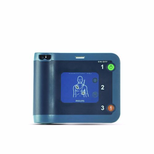 Philips heartstart fr2 defibrillator + case &amp; accessories for sale