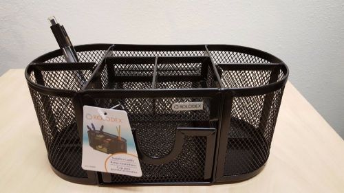 Rolodex Mesh Collection Oval Supply Caddy, Black (HT1746466) Brand New