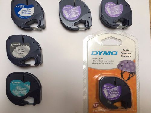 DYMO  LETRAtag  PLASTIC BLACK /Clear + Assorted refills